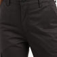Women's Mid Rise Brown Cargo - FrontDetails View