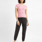Women's Mid Rise Brown Cargo - ModelFront View