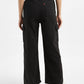 Women's High Rise Black Loose Fit Cargo Jeans - 3682c537-f4ce-414c-9bd7-146f0f476364 View