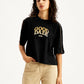 Women's Typographic Print Loose Fit T-Shirt - d9af88ad-9dc2-46b4-a744-ef47363839c0 View
