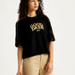 Women's Typographic Print Loose Fit T-Shirt - 36357782-c5bb-4e42-9013-0a3652788f10 View