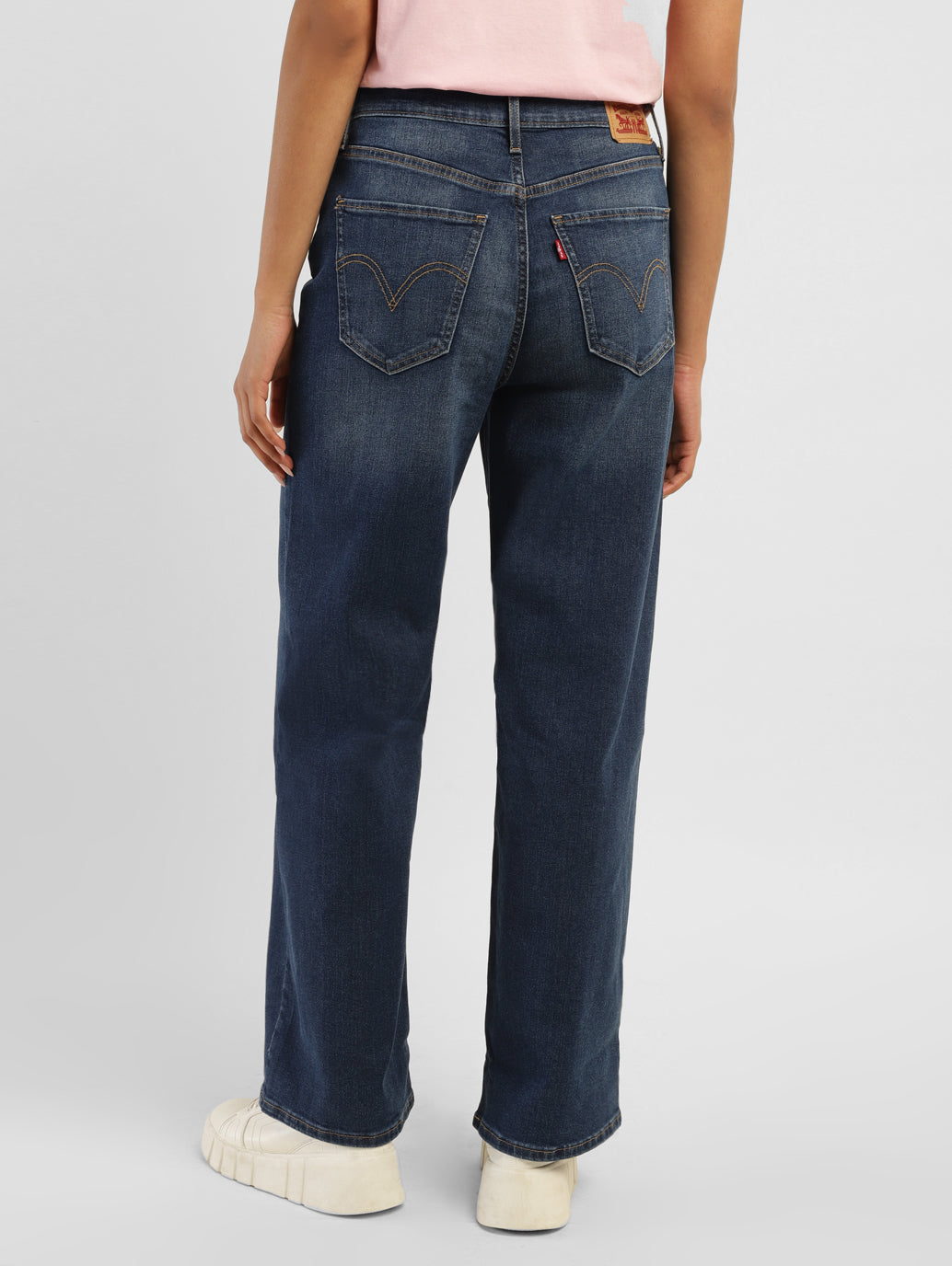 Women's Blue Wide Leg Fit High Rise Jeans - 207ea791-43ff-4f79-b308-7d8a0d43fccf View
