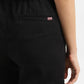 Women's Black Relaxed Fit High Rise Cargo Jogger - BackDetails View