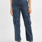 Women's Blue Bootcut Fit Mid Rise Jeans - 0fae2424-7df1-45be-8fa2-b4cfa15d0f28 View
