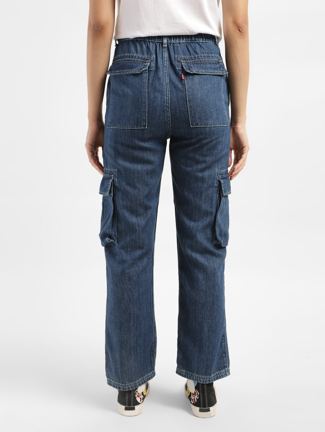 Women's Blue Bootcut Fit Mid Rise Jeans - 44277bef-25f0-4292-9a97-a9d74411cd23 View