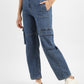 Women's Blue Bootcut Fit High Rise Jeans - 71bf15b2-c6c5-4339-840e-07d5031670a4 View
