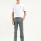 Men's Grey Slim Fit Chinos - Styleshot View