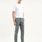 Men's Grey Slim Fit Chinos - Front View