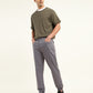 Men's Relaxed Fit Grey Jogger Cargos - Front View