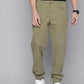 Men's Relaxed Fit Olive Green Jogger Cargos - 1 View