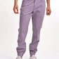 Men's Relaxed Fit Purple Jogger Cargos - Front View