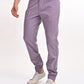 Men's Relaxed Fit Purple Jogger Cargos - Side View