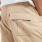 Men's Relaxed Fit Khaki Cargo Trousers - 274e2f9d-0fcd-4e98-a4c1-58eb0f223f8d View