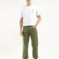 Men's Olive Regular Fit Jogger Trousers - Styleshot View