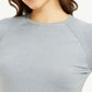 Women's Solid Greyish-Blue Crew Neck Top - 0ce9e8e8-5a12-4be1-a01f-e4e6c74dc857 View