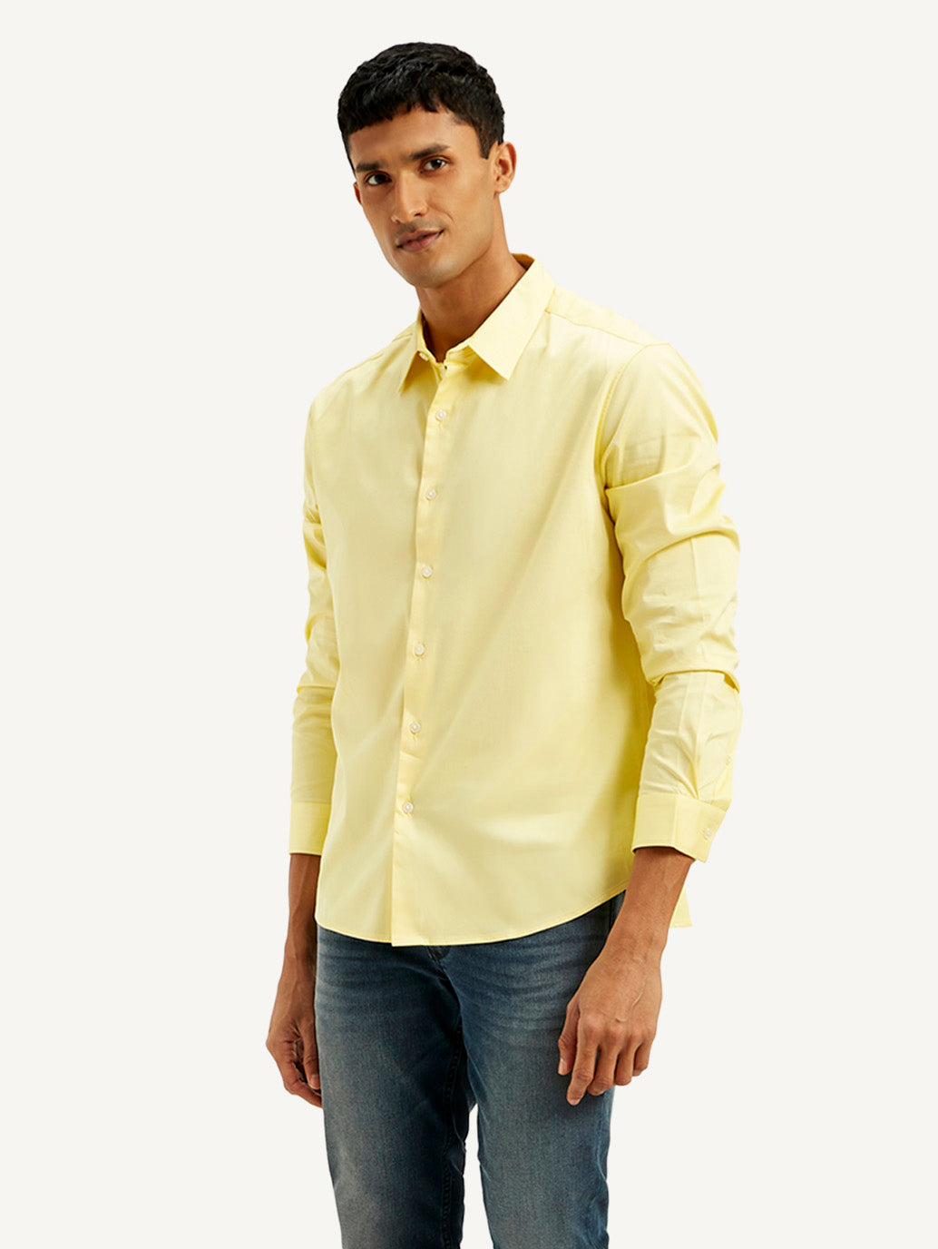 Men's Redloop Solid Slim Fit Shirt - Side View