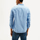 Men's Solid Dyed Slim Fit Shirt - Back View