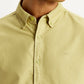Men's Solid Overdyed Slim Fit Shirt - Detail View