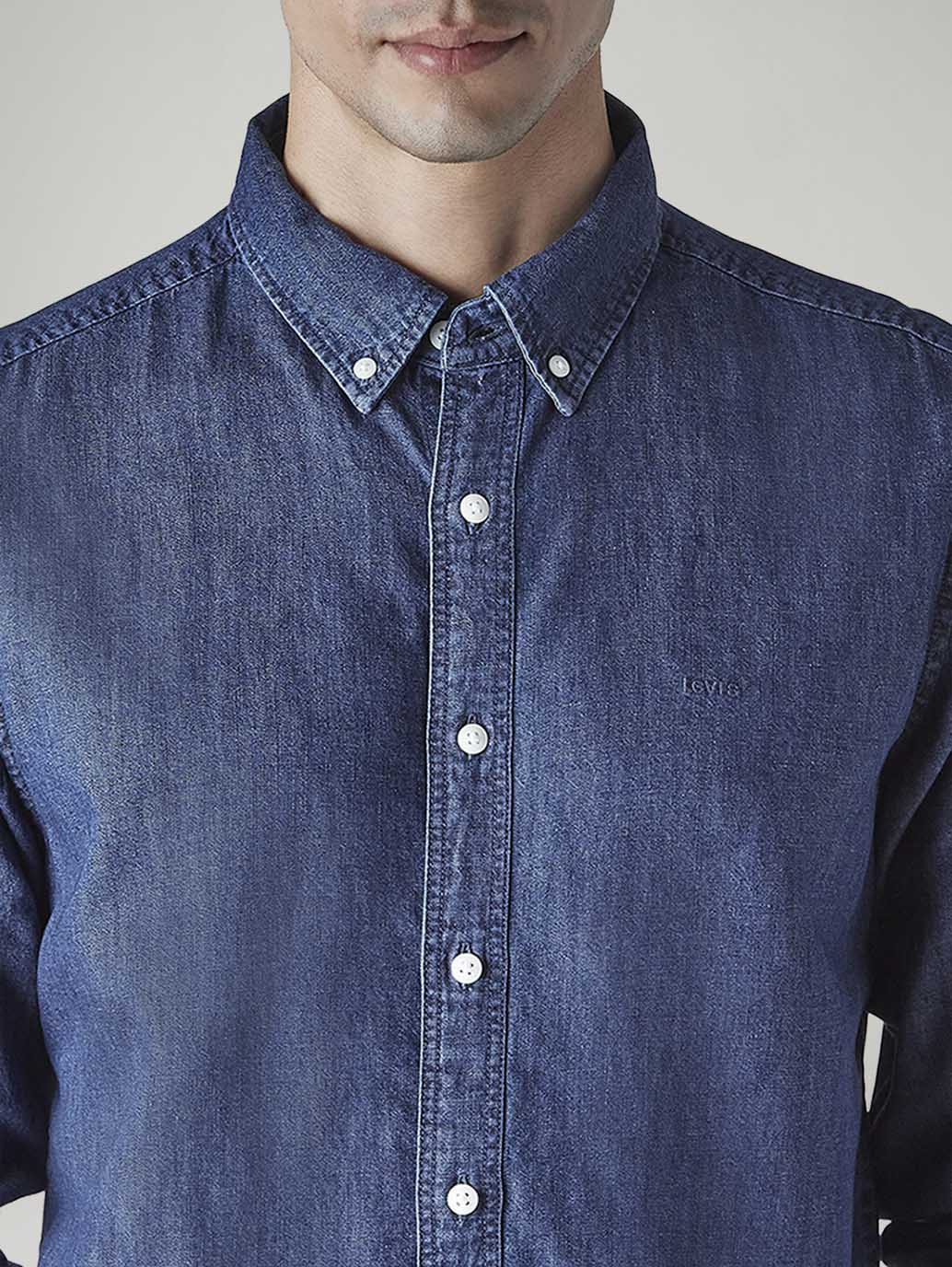 Men's Solid Slim Fit Linen Shirt - 20 View
