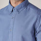 Men's Solid Slim Fit Overdyed Oxford Shirt - Detail View