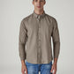 Men's Solid Slim Fit Oxford Shirt - Front View