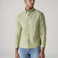 Men's Solid Slim Fit Oxford Shirt - Styleshot View