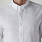 Men's Solid Slim Fit Oxford Shirt - 20 View