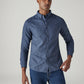 Men's Striped Slim Fit Oxford Overdyed Shirt - Styleshot View
