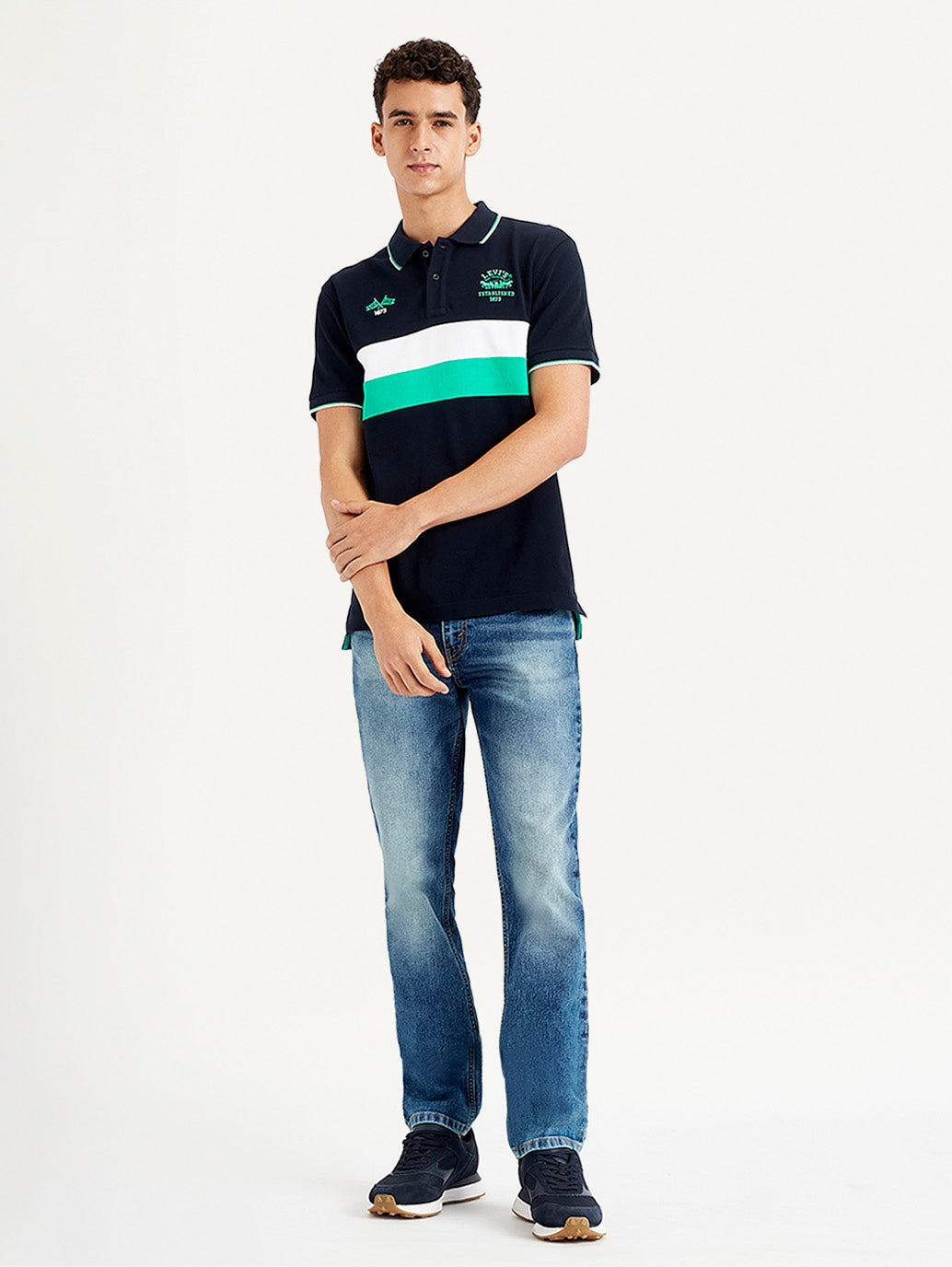 Men's Colorblock Slim Fit Polo T-Shirt - 47594057-d965-4ecc-9125-257716006e41 View