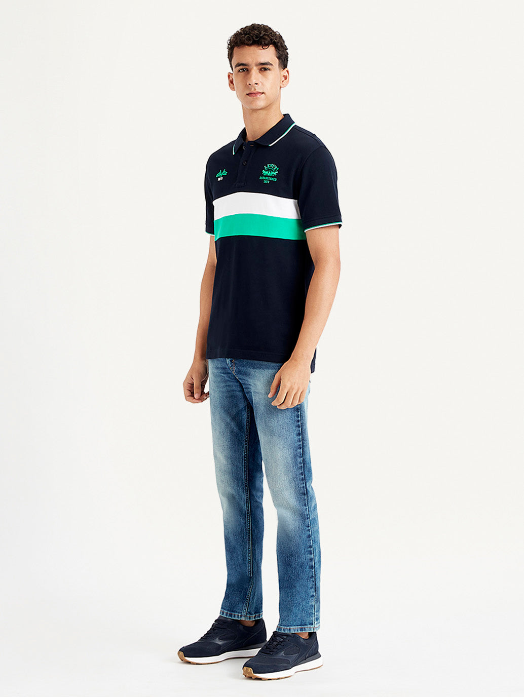 Men's Colorblock Slim Fit Polo T-Shirt - 0054f7d3-c250-4bcf-bec1-f2bb0ba4be65 View