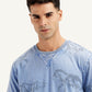 Men's Conversational Print Regular Fit T-Shirt - Detail View