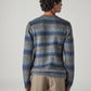 Men's Striped Regular Fit Jersey Sweater - Back View