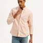 Men's Solid Dyed Slim Fit Shirt - Front View