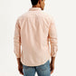 Men's Solid Dyed Slim Fit Shirt - Back View