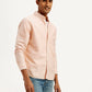 Men's Solid Dyed Slim Fit Shirt - Side View