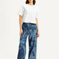 Women's Solid White Round Neck Top - Styleshot View