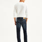 Men's 65504 Navy Blue Skinny Fit Mid Rise Jeans - Back View