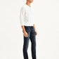 Men's 65504 Navy Blue Skinny Fit Mid Rise Jeans - Side View