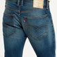 Men's 65504 Blue Skinny Fit Mid Rise Jeans - Detail View