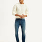 Men's 65504 Blue Skinny Fit Mid Rise Jeans - Styleshot View