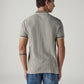 Men's Striped Regular Fit Polo T-shirt - Back View