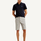 Men's Grey Tapered Shorts - Styleshot View