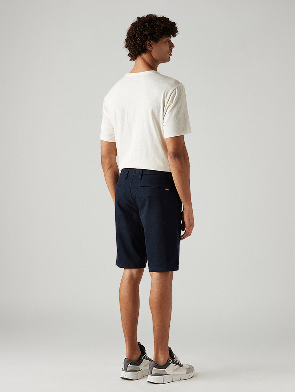 Men's 541 Navy Tapered Fit Mid Rise Shorts - Back View
