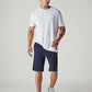 Men's 541 Navy Athletic Tapered Fit Mid Rise Shorts - Front View