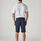 Men's 541 Navy Athletic Tapered Fit Mid Rise Shorts - Back View