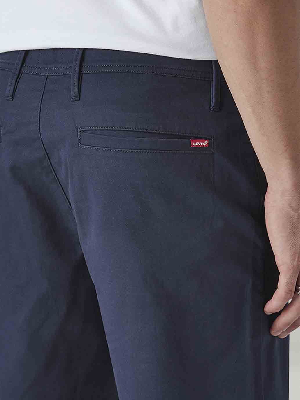 Men's 541 Navy Athletic Tapered Fit Mid Rise Shorts - Detail View