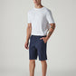 Men's 541 Navy Athletic Tapered Fit Mid Rise Shorts - Side View
