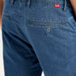 Men's Blue Tapered Fit Mid Rise Jeans - 7b9e360c-4cd0-4336-b1ff-087fa9250db6 View