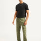Men's Olive Loose Fit Cargo Trousers - Styleshot View