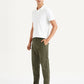 Men's Green Tapered Chinos - Side View